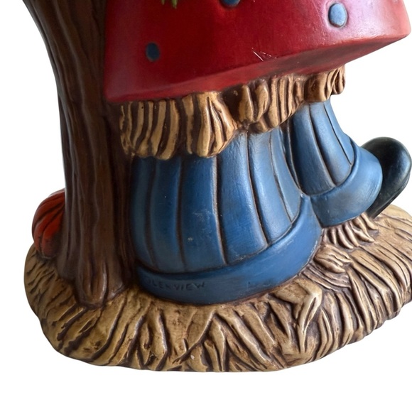 1980 Hand Painted SCARECROW WITH PUMPKINS Ceramic Tabletop Decor= 12" tall - Picture 11 of 16